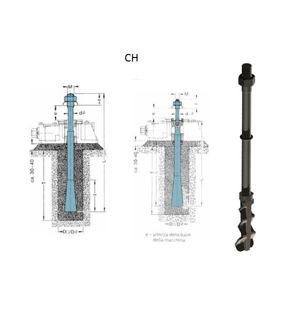 Bu lông cấy nền CH1 FLI