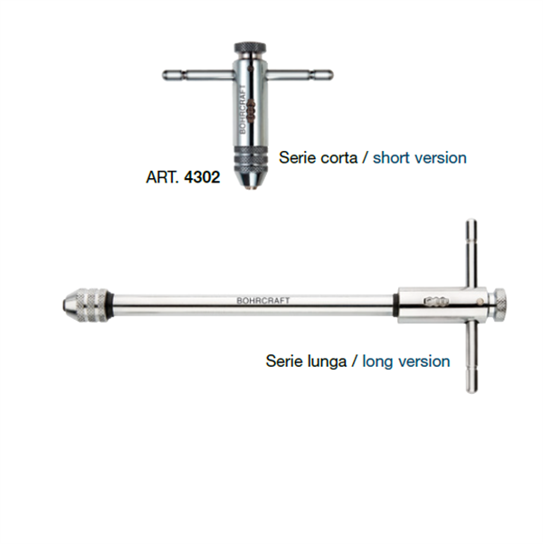 Chìa taro ren dạng bánh cóc Tap wrenches with rachet 4302 15 00010